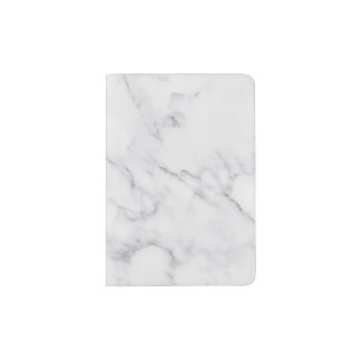 White Marble Passport Holder