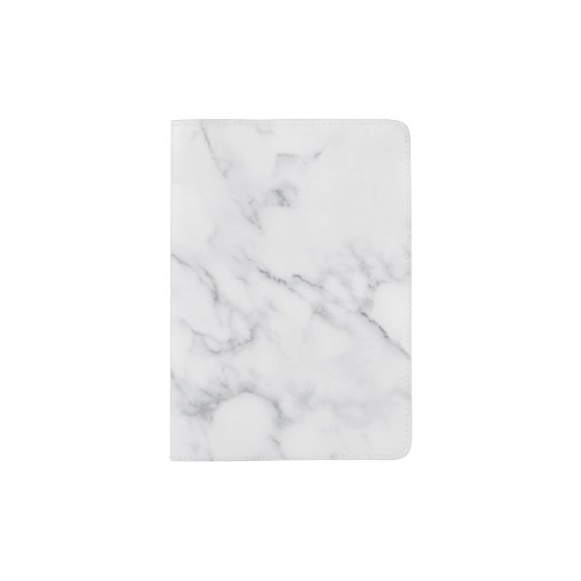 White Marble Passport Holder (Front)