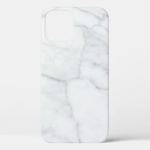 White Marble Pattern Boho Chic iPhone 12 Pro Case