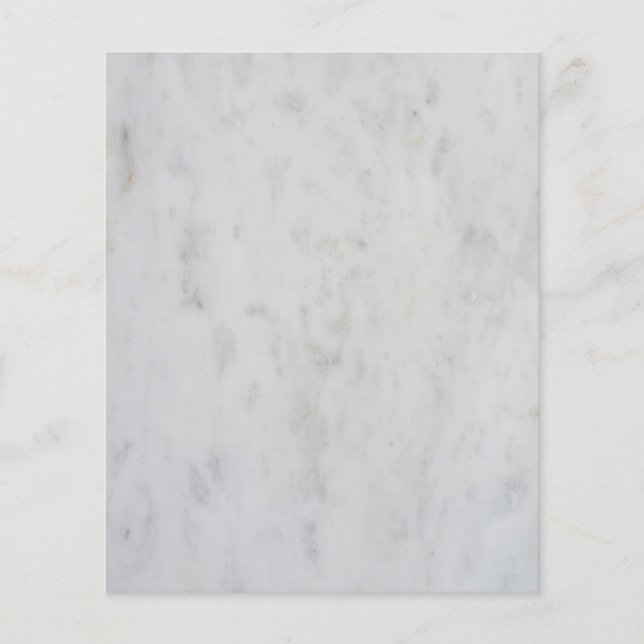 White marble pattern flyer (Front)