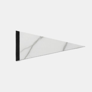 White Marble Pennant Flag