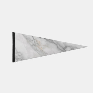White Marble Pennant Flag