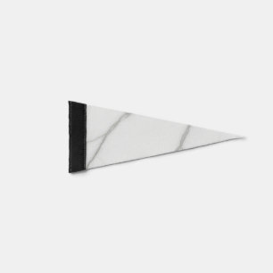 White Marble Pennant Flag
