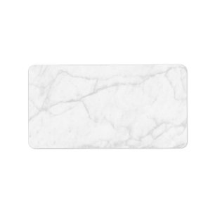 White Marble Personalized Blank Address Label