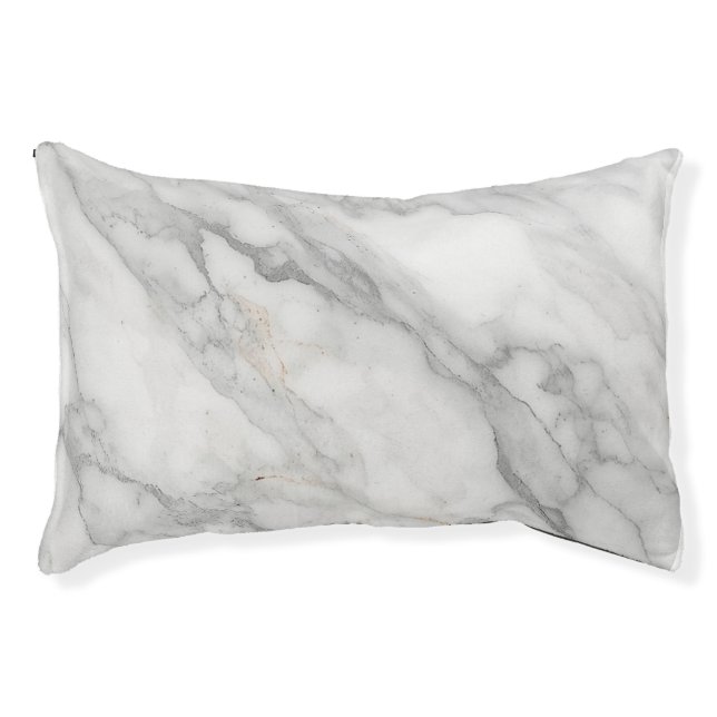 White Marble Pet Bed (Front)