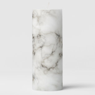 white-marble pillar candle