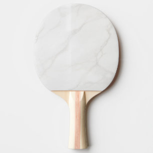 White Marble Ping Pong Paddle