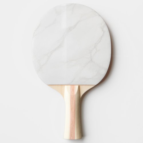 White Marble Ping Pong Paddle