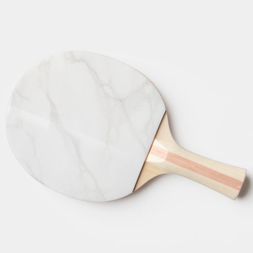 White Marble Ping Pong Paddle