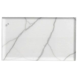 White Marble Place Card Holder