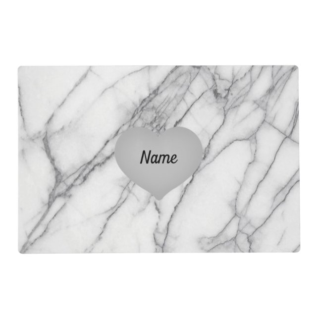 White Marble Placemat (Front)