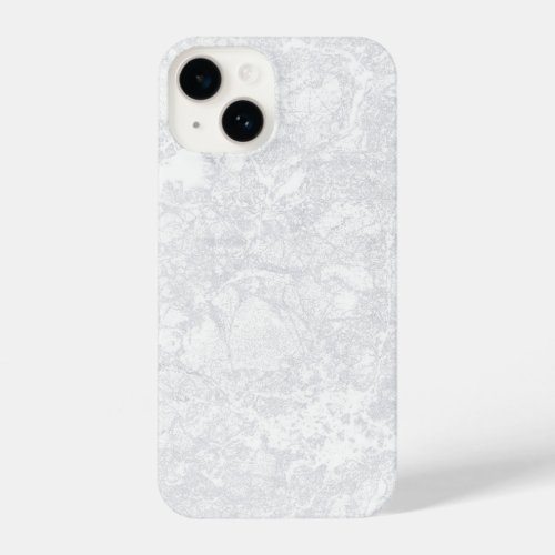 White Marble Plaster Stucco Gypsum Texture iPhone 14 Case