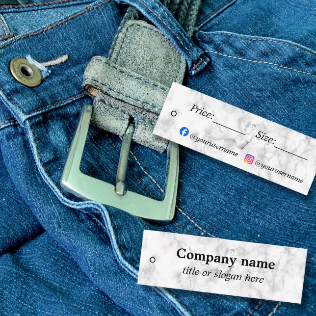 White marble Price Tag (Creator Uploaded)