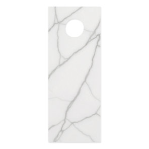 White Marble Profile card Door Hanger