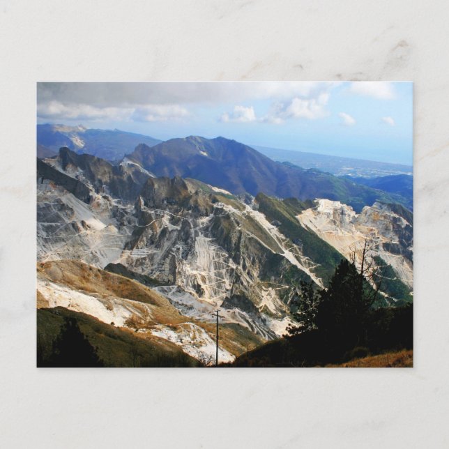White Marble Quarries, Carrara - Italy Postcard (Front)
