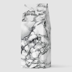 White Marble Roasted Coffee with Custom Text