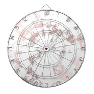 white,marble,rose gold, modern,chic,beautiful, dart board