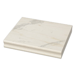 White Marble Rubber Stamp