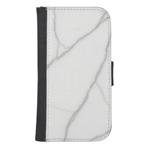 White Marble Galaxy S4 Wallet Case