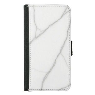 White Marble Samsung Galaxy S5 Wallet Case