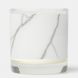White Marble Scented Candle