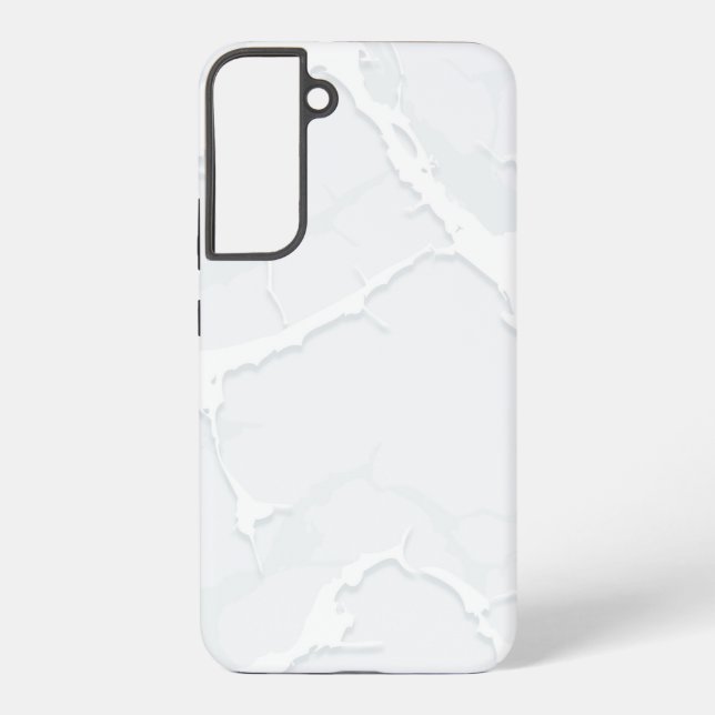 White Marble Scrap Elegant Samsung Galaxy Case (Back)