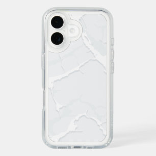 White Marble Scrap Elegant iPhone 16 Case
