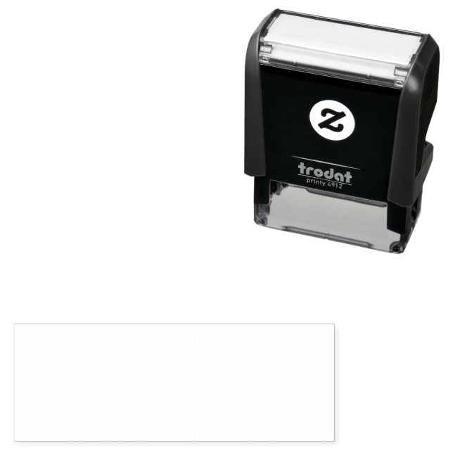 White Marble Self-inking Stamp (In Situ)