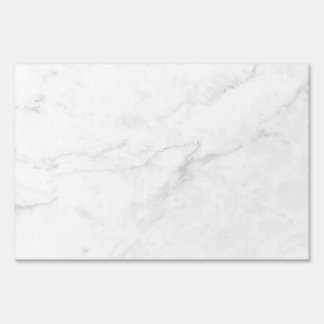 White Marble Sign