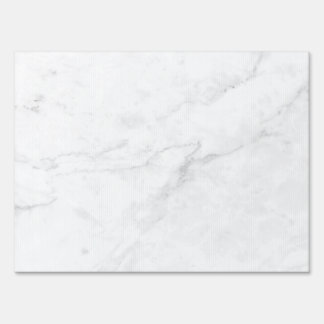 White Marble Sign