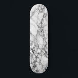 White Marble Skateboard<br><div class="desc">White Marble Stone Skateboards - MIGNED Design</div>