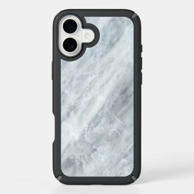 White Marble Speck iPhone Case (Front)