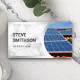 White Marble Steel Rooftop Solar Panels Business Card | Zazzle
