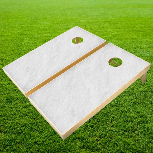 White Marble Stone  Cornhole Set (Creator Uploaded)