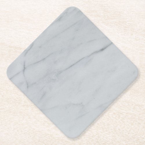 White Marble Stone Diamond Paper Coaster