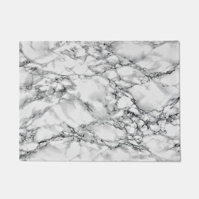 White Marble Stone Doormat Modern Design (Front)
