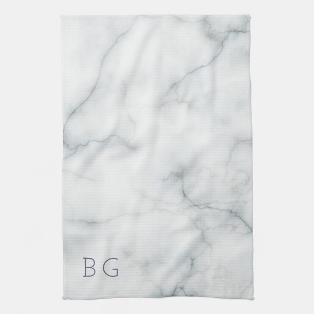 white marble stone kitchen towel (Vertical)