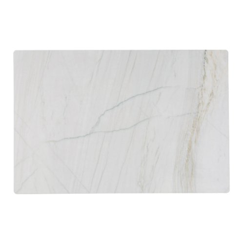 White Marble Stone Laminated Placemat