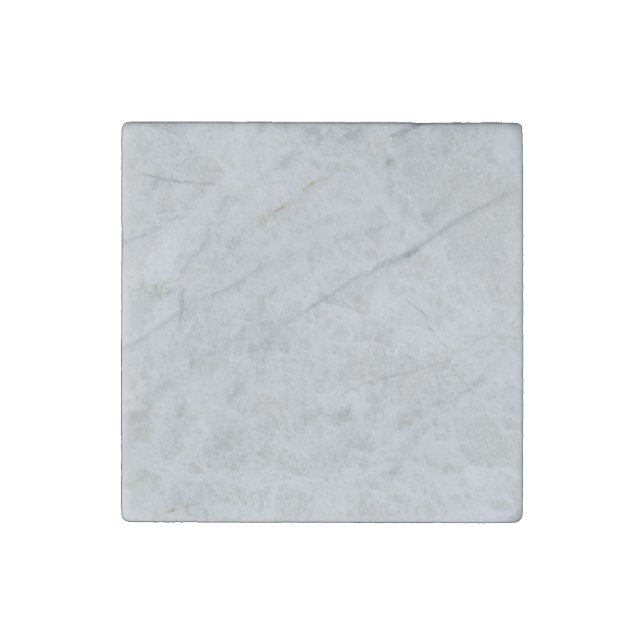 White marble Stone Magnet (Front)