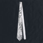 White Marble Stone Neck Tie<br><div class="desc">White Marble Ties - MIGNED Design</div>