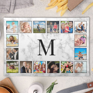 White Marble Stone Pattern Cloth Placemat