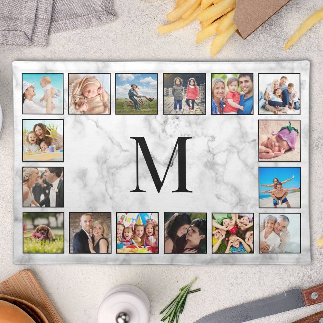 White Marble Stone Pattern Cloth Placemat (Creator Uploaded)