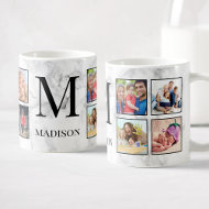 White Marble Stone Pattern Coffee Mug