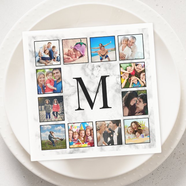 White Marble Stone Pattern Napkins (Creator Uploaded)