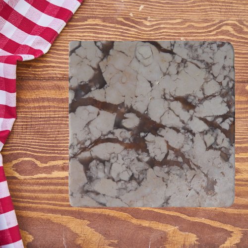 White Marble Stone Pattern Trivet