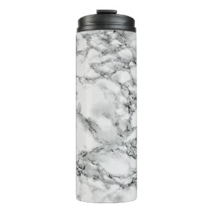 White Marble Stone Thermal Tumbler