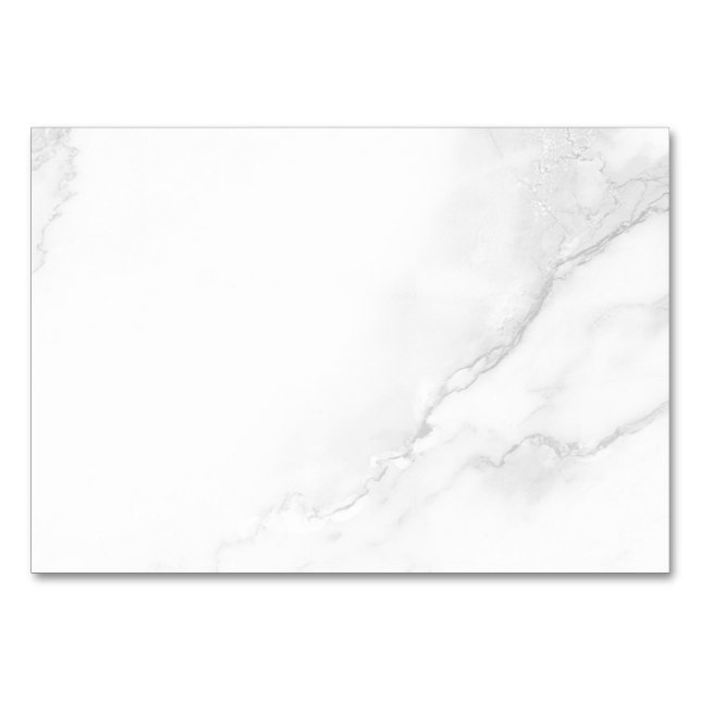 White Marble Table Number (Front)