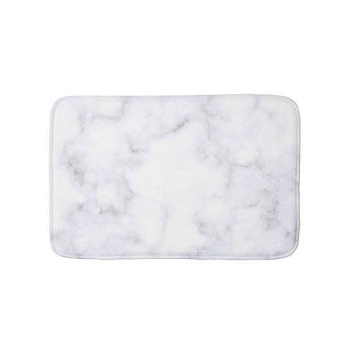 White Marble Texture Bath Mat