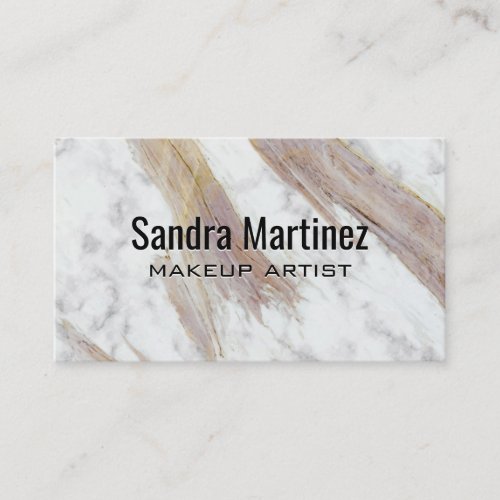 White Marble Texture Business Card