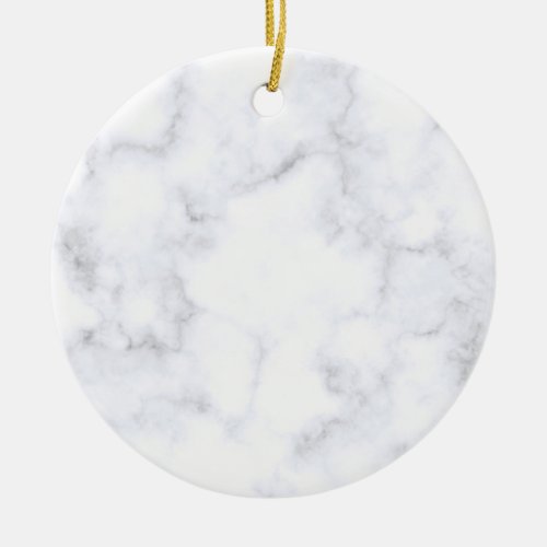 White Marble Texture Ceramic Ornament